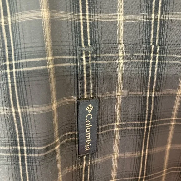 Columbia Blue Casual Button Down Shirt - Picture 4 of 8